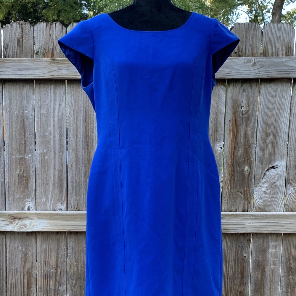Tahari blue dress size 12
